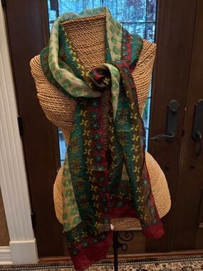 Natural life, silk scarf